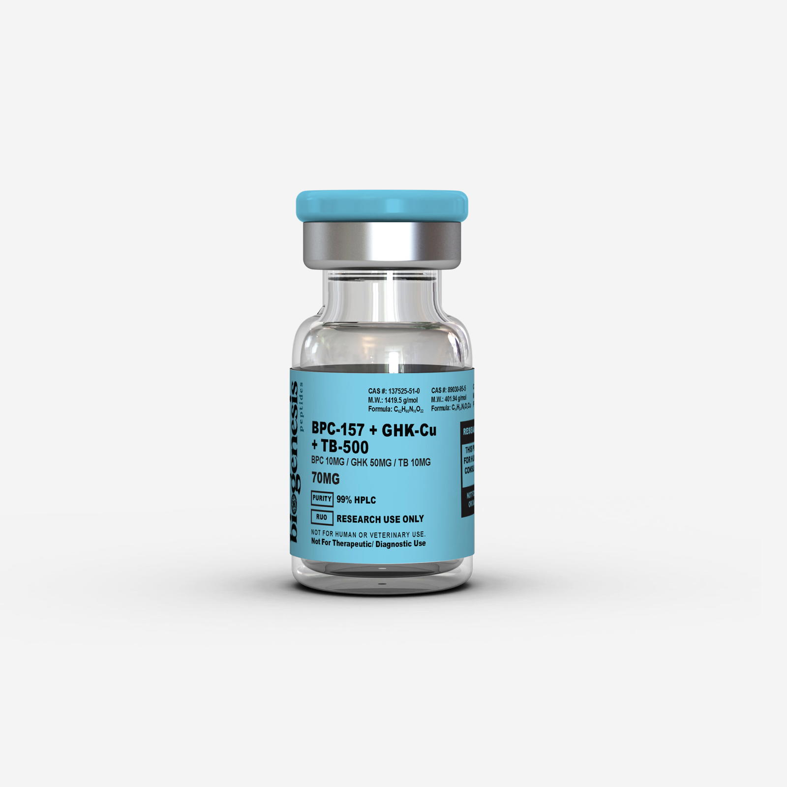 GLOW - BPC (10mg) + GHK (50mg) + TB (10mg)